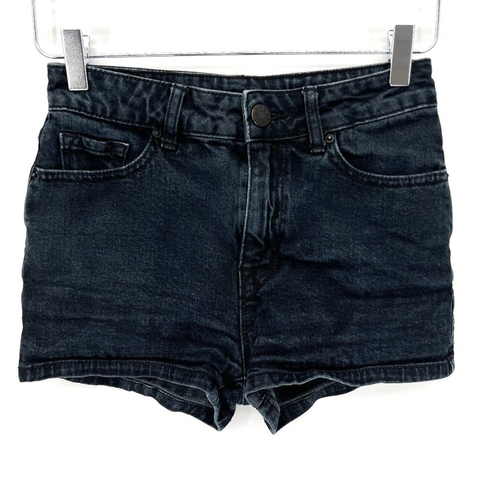 Urban Outfitters BDG High Rise Erin 5 Pocket Shortie Jean Shorts Black Size‎ 25